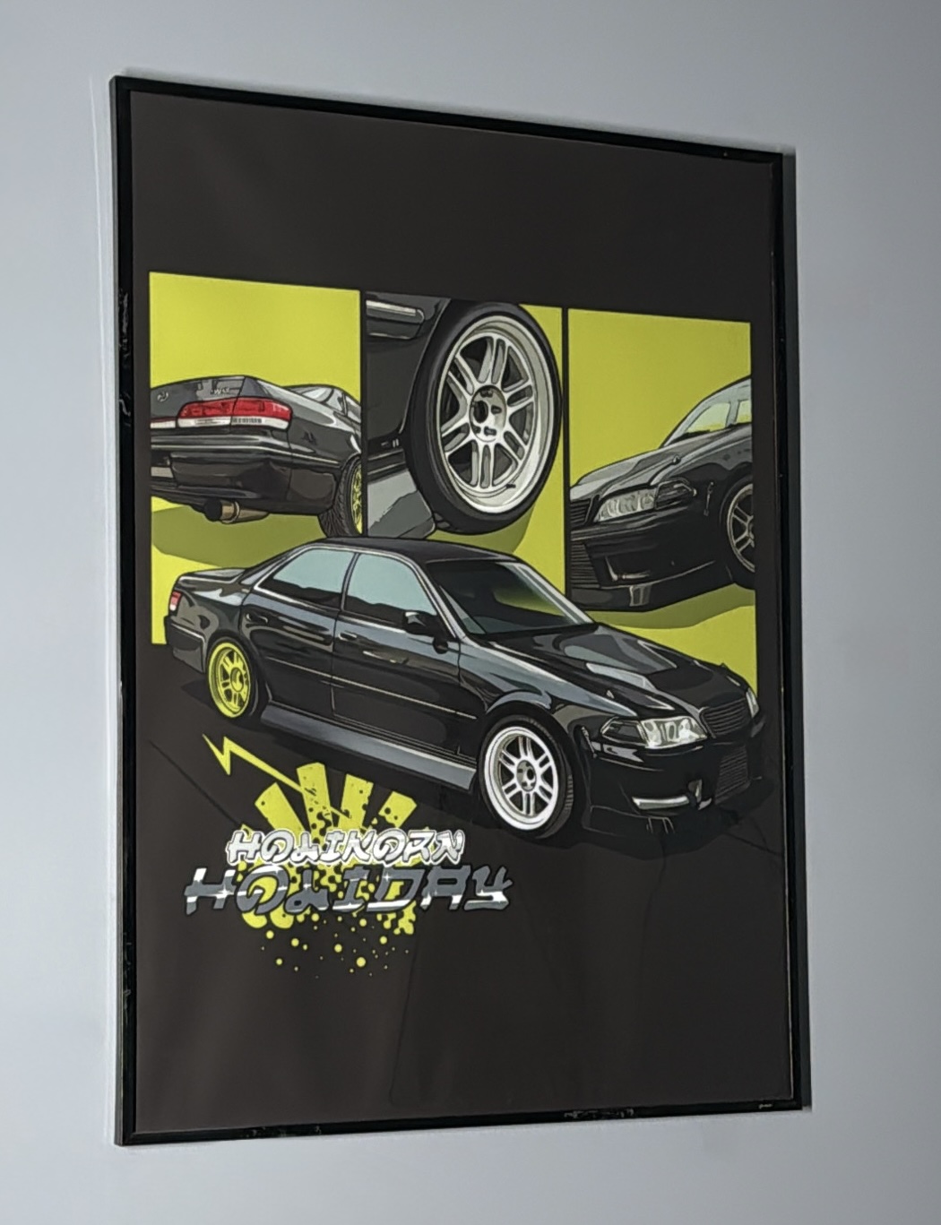 Постер Toyota Mark ll (жёлтый)